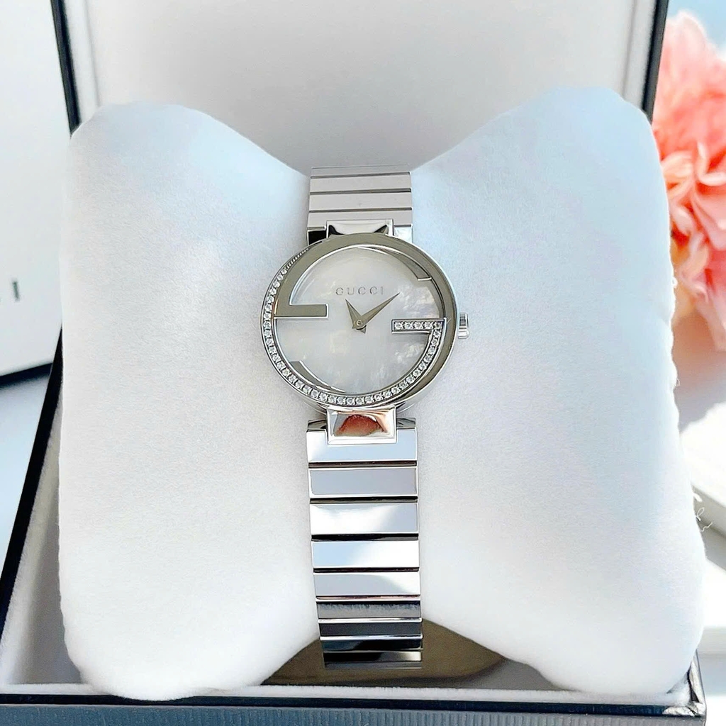 Đồng Hồ Nữ Gucci Quartz  Interlocking YA133509