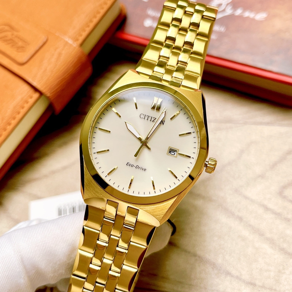 Đồng Hồ Nam Citizen Quartz Eco-Drive BM7332-61P Gold