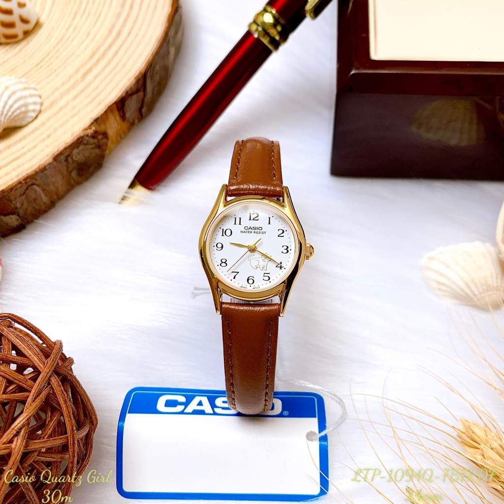 Đồng Hồ Nữ Casio LTP-1094Q-7B7RDF Pin Dây Da