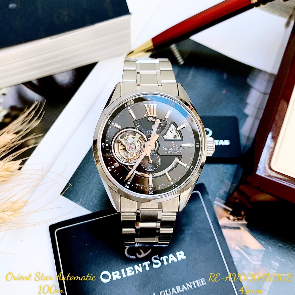 Đồng Hồ Nam Orient Start Automatic Semi Skeleton Joker Brown RE-AV0004N00B ( RE-AV0004N00Z ) ( RK-AV0004N )