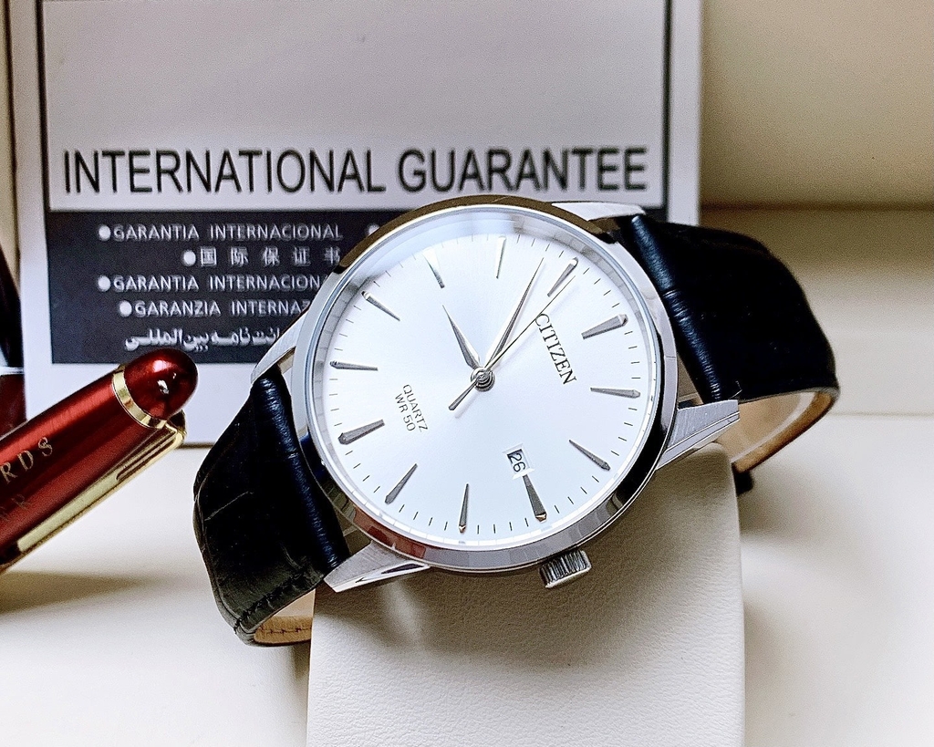Đồng Hồ Nam Citizen Quartz BI5000-10A Dây Da