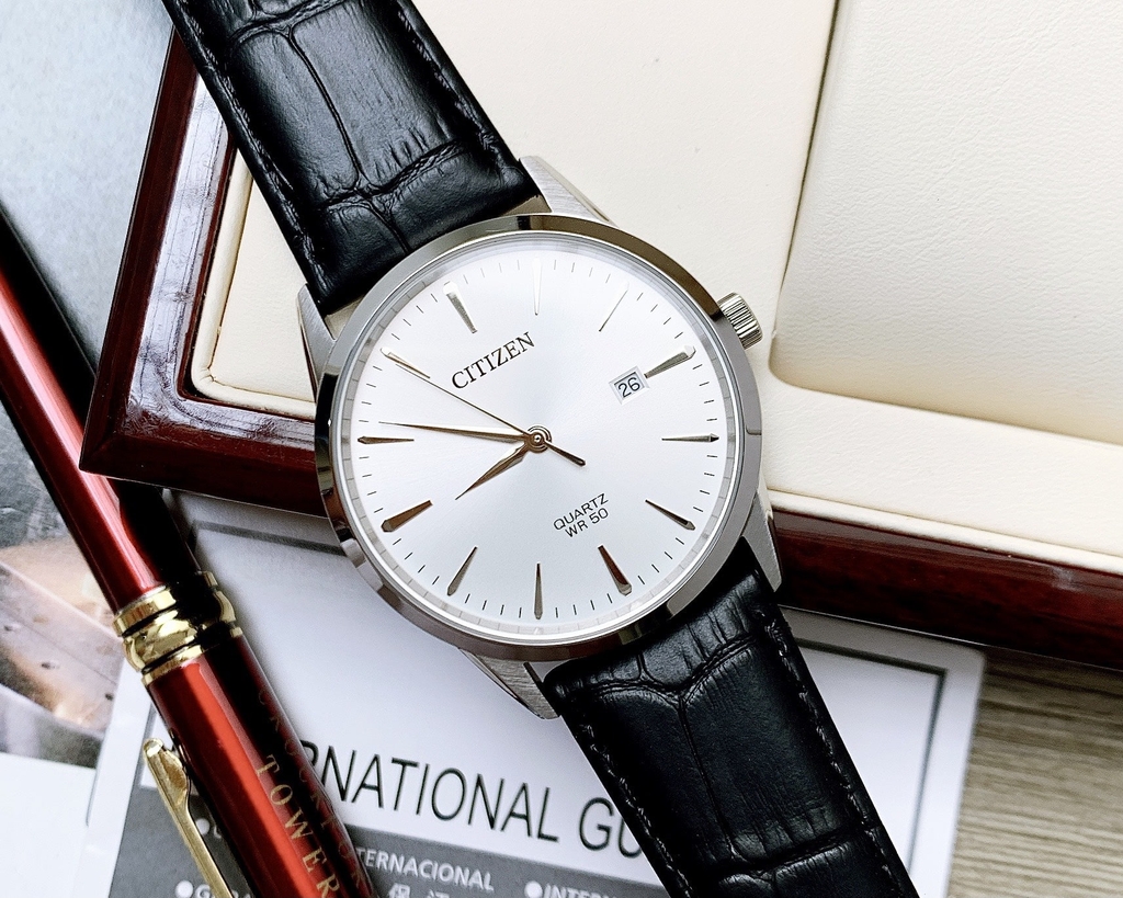 Đồng Hồ Nam Citizen Quartz BI5000-10A Dây Da