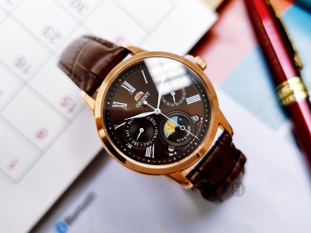 Đồng Hồ Nữ Orient Quartz Sun And Moon Nâu RA-KA0002Y00B ( RA-KA0002Y10A ) ( RA-KA0002Y )