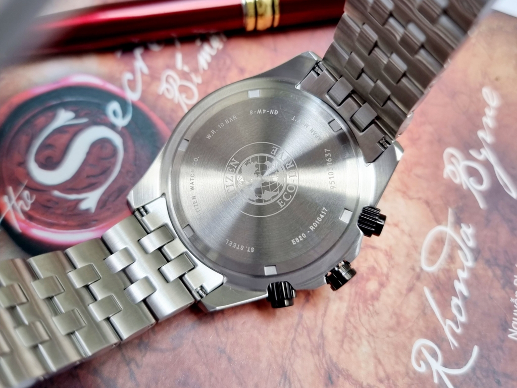 Đồng Hồ Nam Citizen Quartz Eco-Drive PERPETUAL CALENDAR BL5568-54L Dây Sắt Mặt Xanh