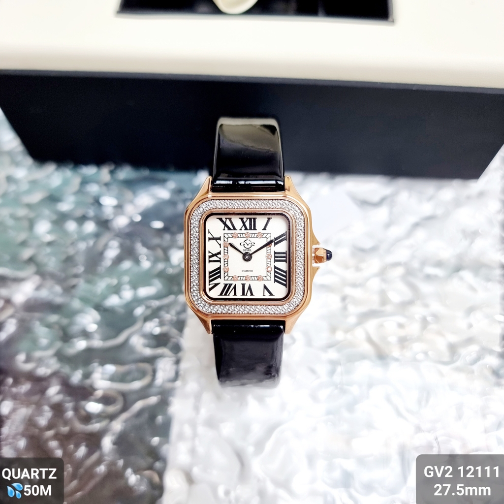 Đồng Hồ Nữ GV2 By Gevril Quartz 12111 Diamond
