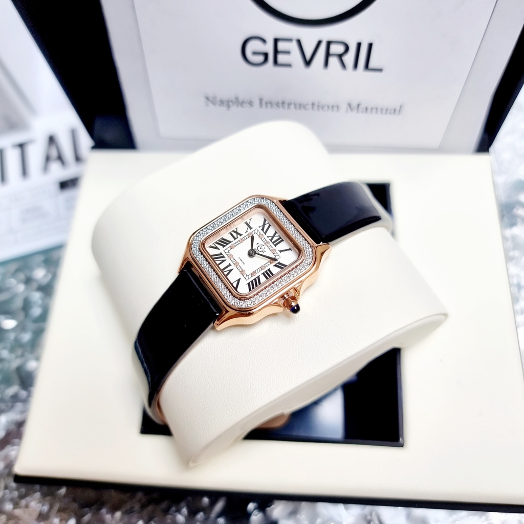 Đồng Hồ Nữ GV2 By Gevril Quartz 12111 Diamond