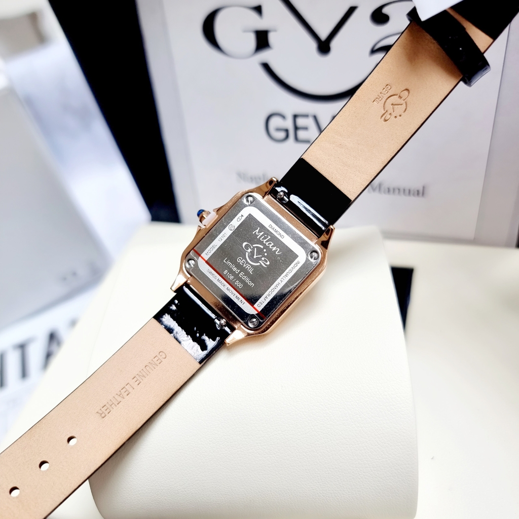 Đồng Hồ Nữ GV2 By Gevril Quartz 12111 Diamond