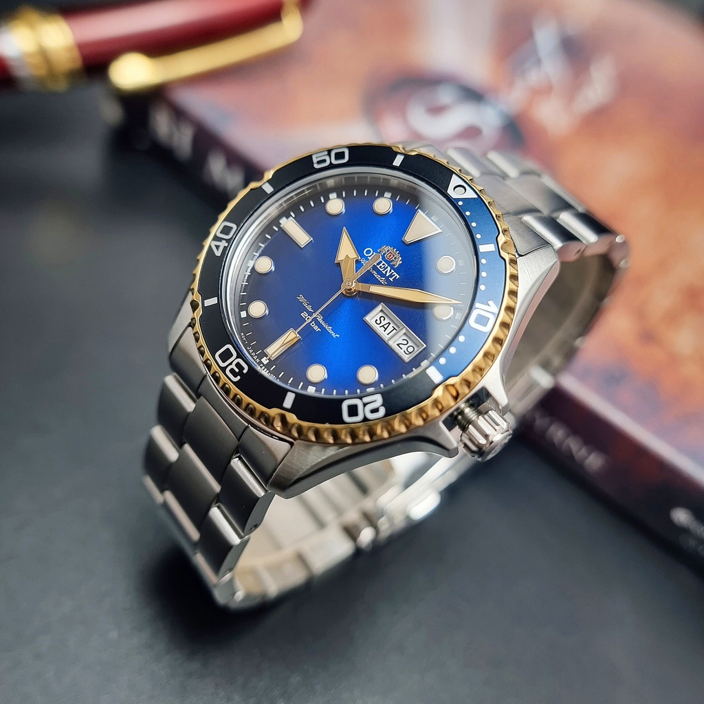 Đồng Hồ Nam Orient Mako  Limited RA-AA0815L19B Automatic Dây Sắt Mặt Xanh Sapphire