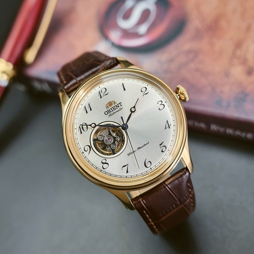 Đồng Hồ Nam Orient Caballero RA-AG0013S00C Automatic Dây Nâu Vỏ mạ Gold
