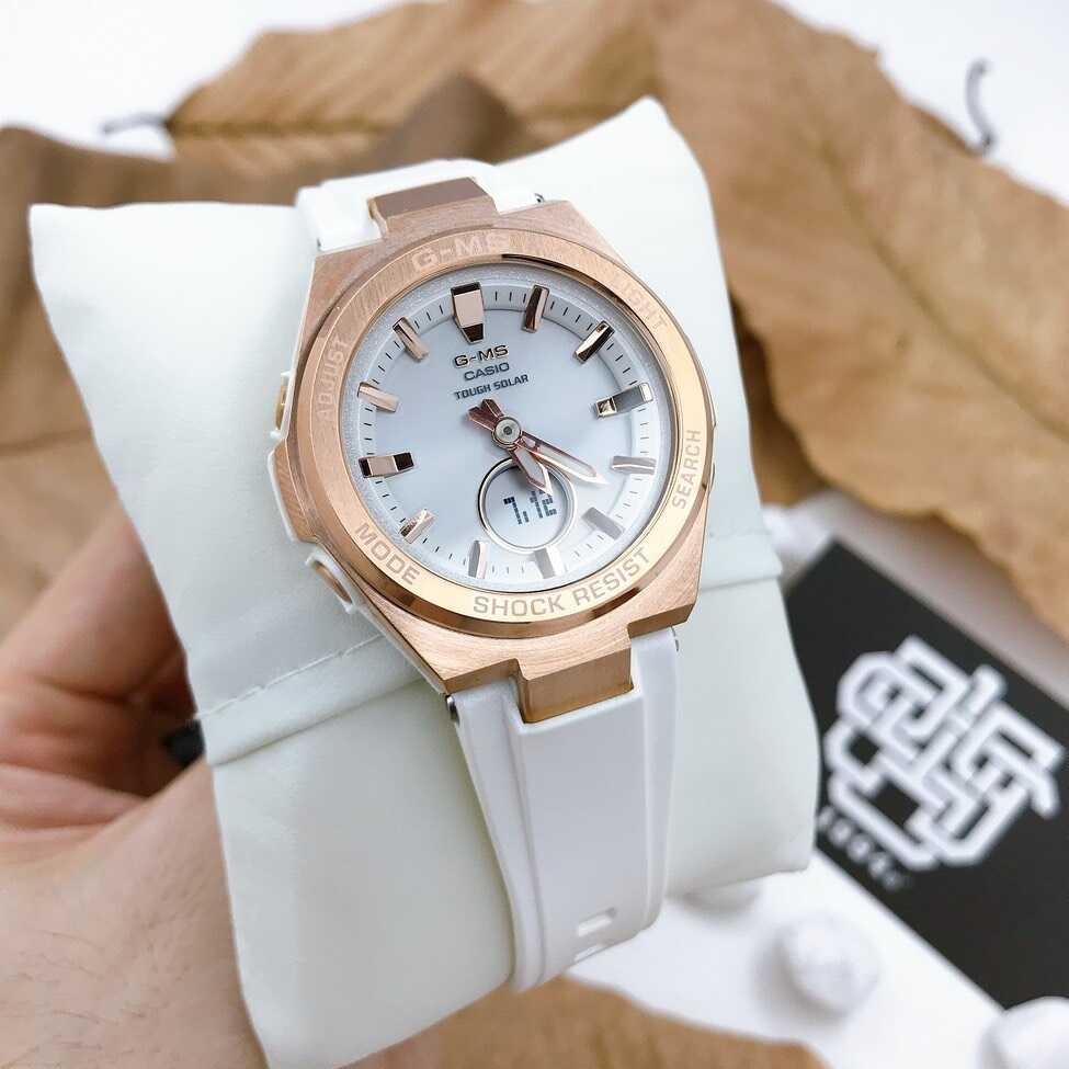 Đồng Hồ Nữ  Casio Baby G  MSG-S200G-7A Dây Nhựa Vỏ Rose Mặt Trắng