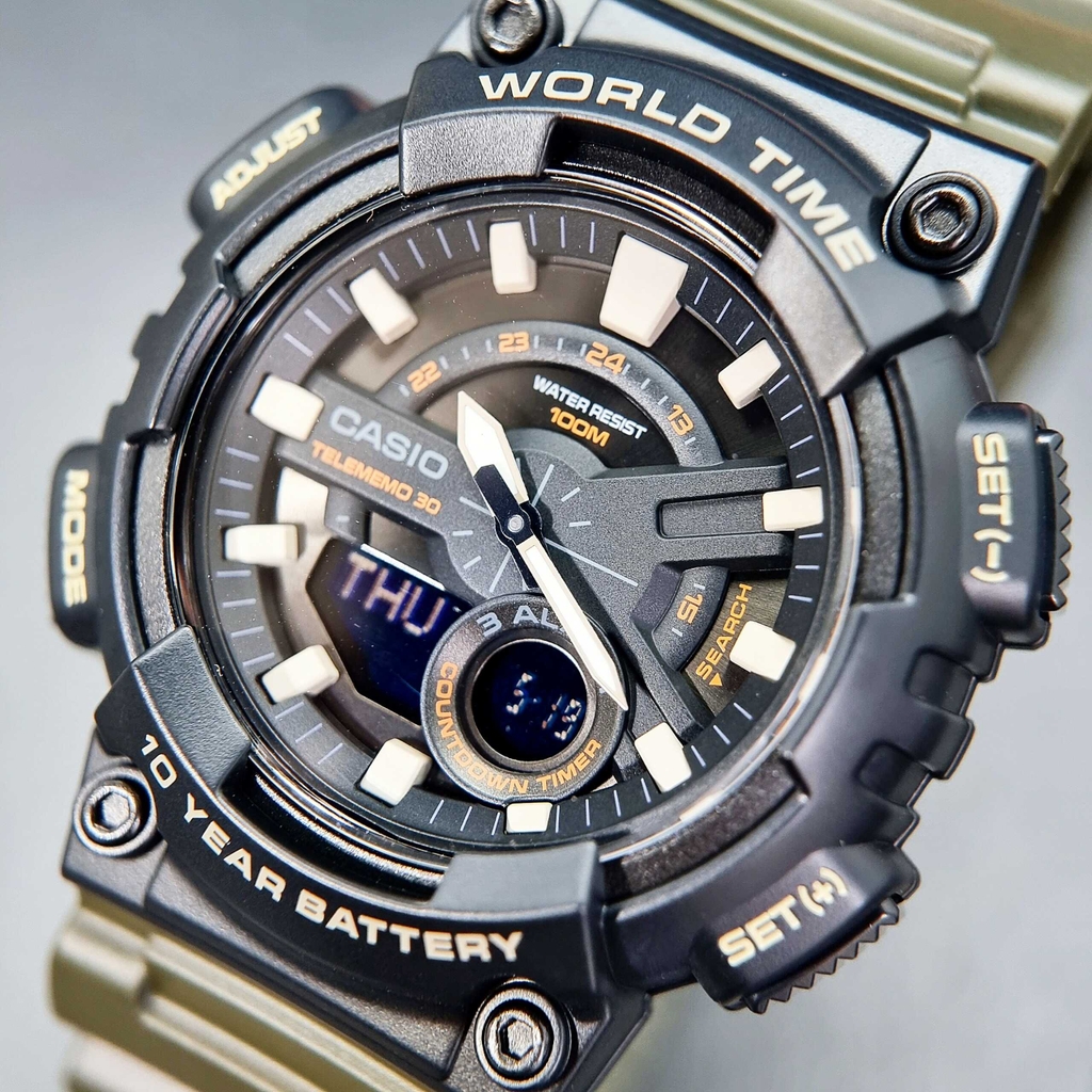 Đồng Hồ Nam Casio Quartz AEQ-110W-3AVDF