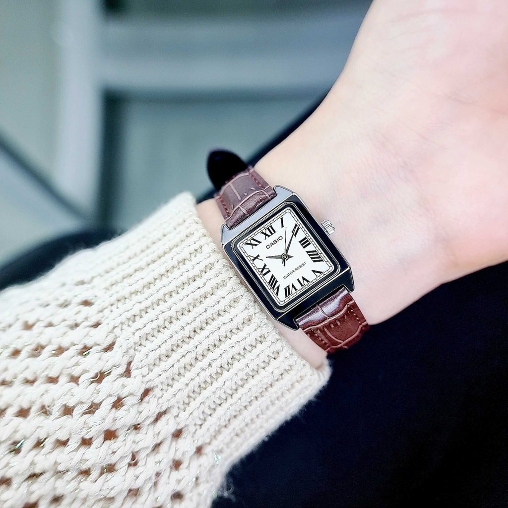 Đồng Hồ Nữ Casio Quartz LTP-V007L-7B2UDF Dây Da