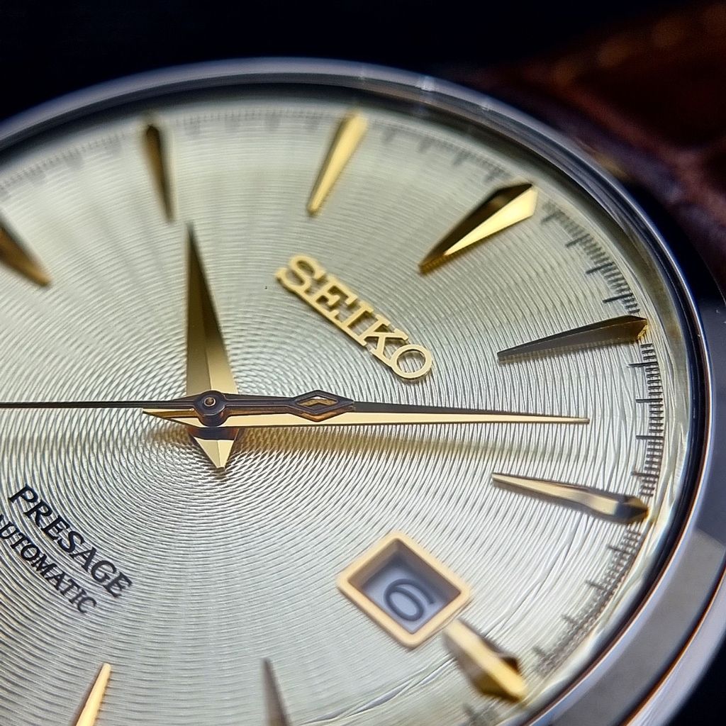 Đồng Hồ Nam Seiko Automatic Presage SRPC99J1 Dây Da Mặt Ngà