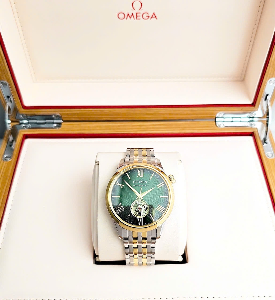 Đồng Hồ Nam Citizen Automatic Mechanical Open Heart NH9134-83X