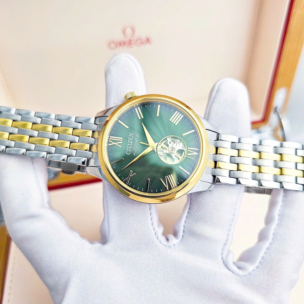 Đồng Hồ Nam Citizen Automatic Mechanical Open Heart NH9134-83X