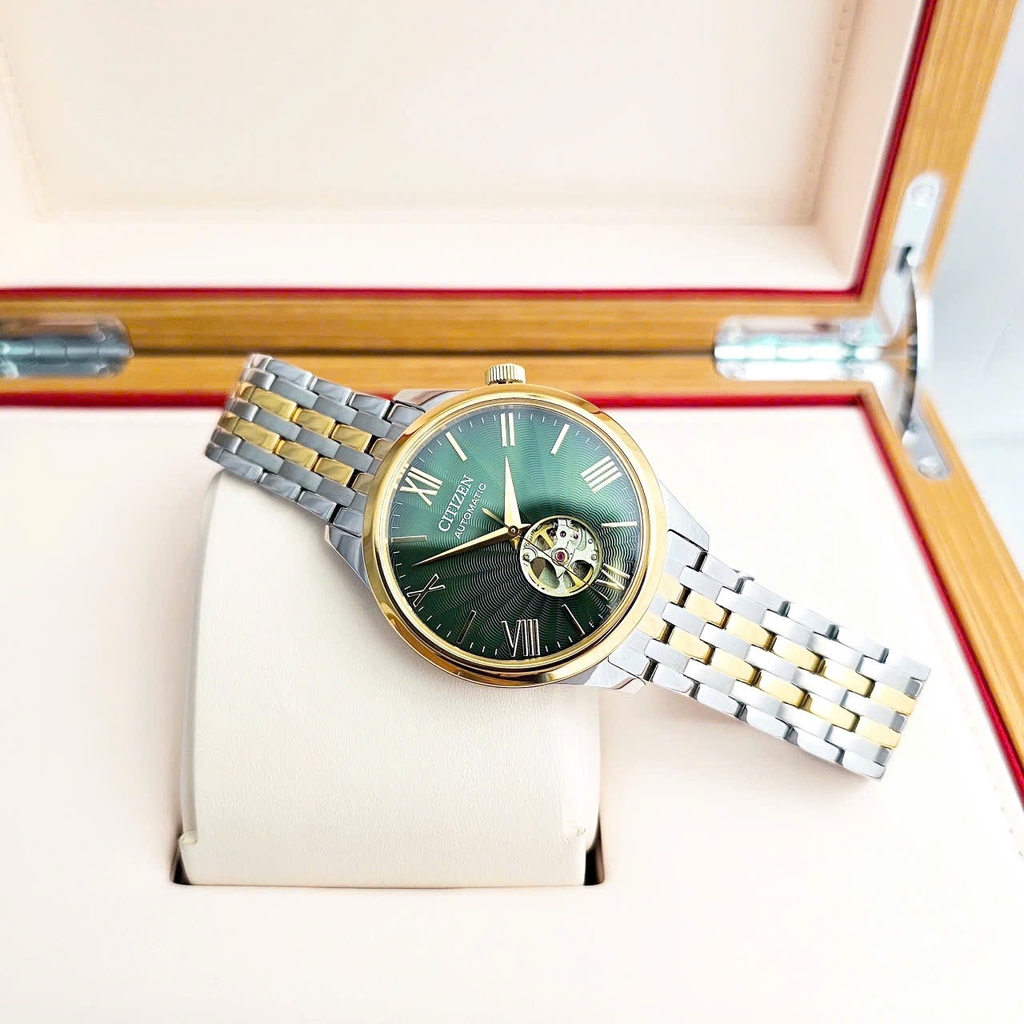 Đồng Hồ Nam Citizen Automatic Mechanical Open Heart NH9134-83X