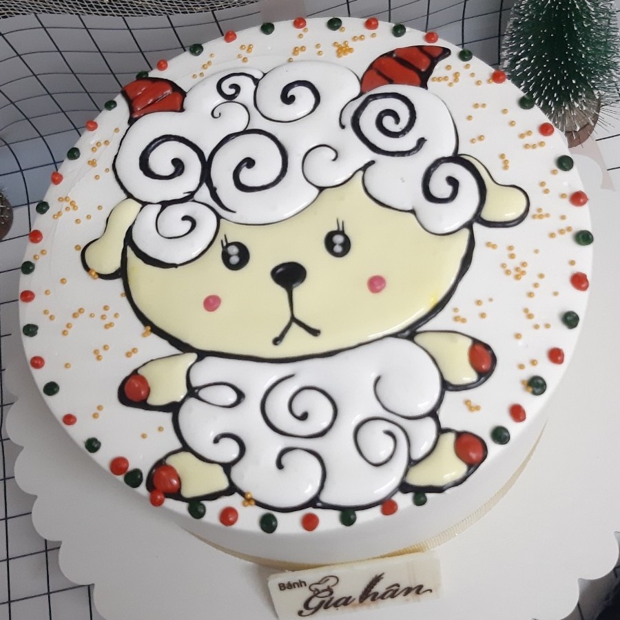 Bánh sinh nhật hình con cừu