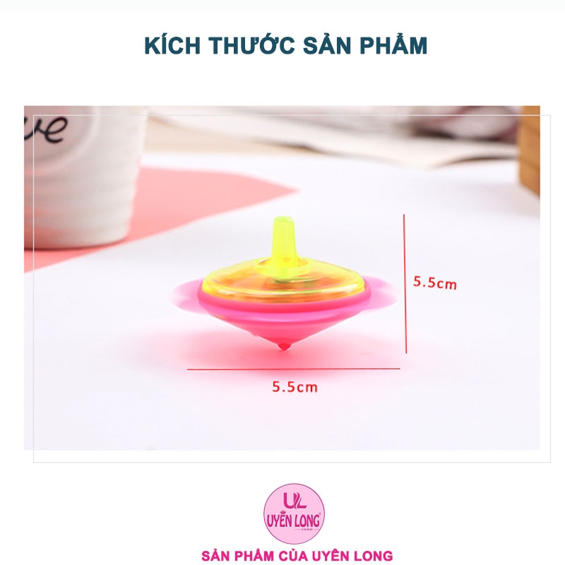 Con Quay, Cù Quay Nhỏ Hình Hoa Có Đèn Cho Bé, Đa Dạng Màu Sắc, Nhựa An ...