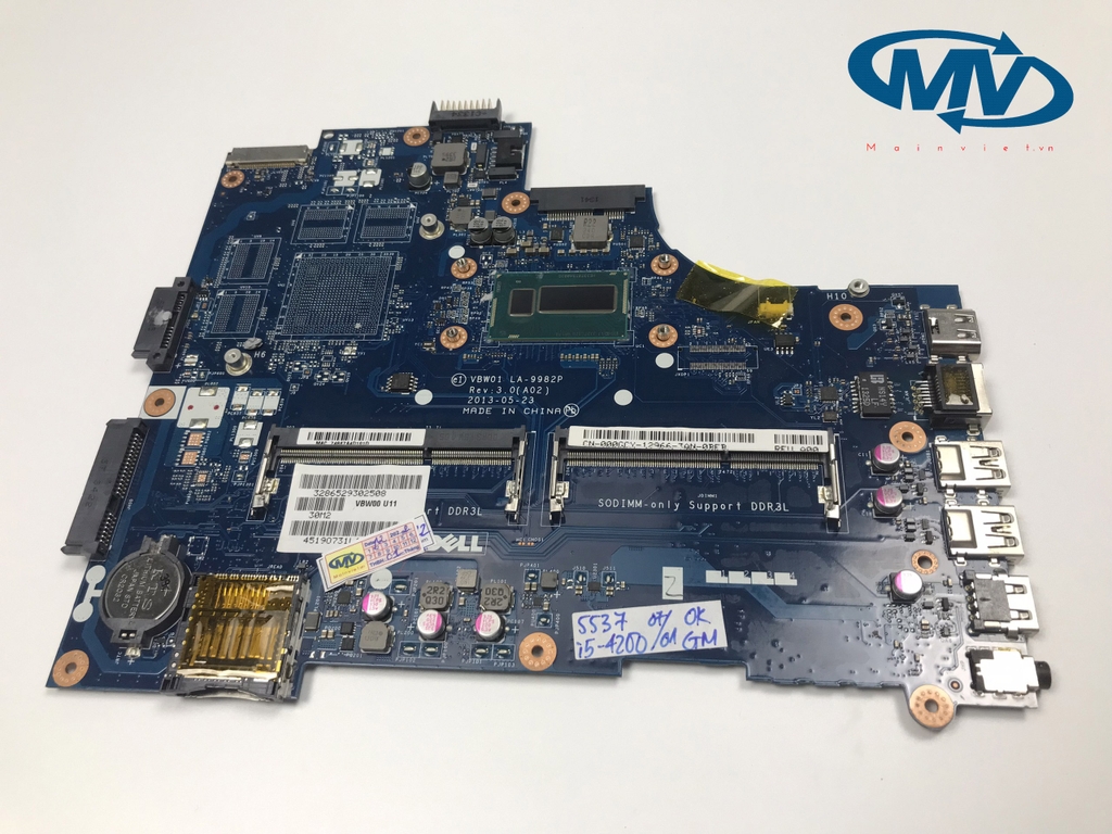 Main Dell inspiron 3537 5537 LA-9982P, LA-9981P