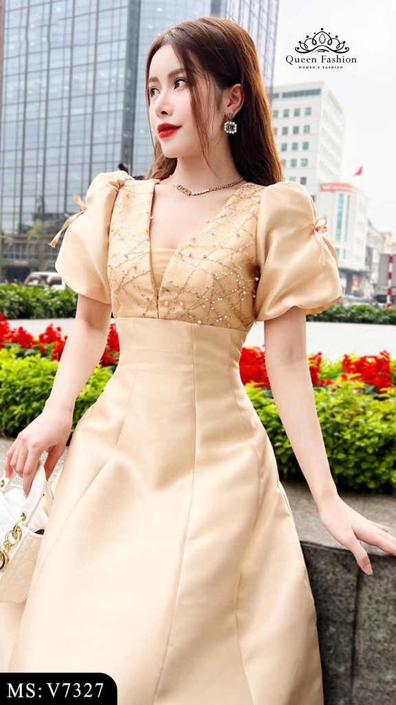 Váy đầm trung niên thanh lịch, nhẹ nhàng, sang trọng | Shopee Việt Nam