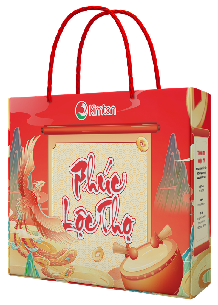 HỘP QUÀ PHÚC LỘC THỌ KIMTAN CHAI 500ML MIX 5 VỊ