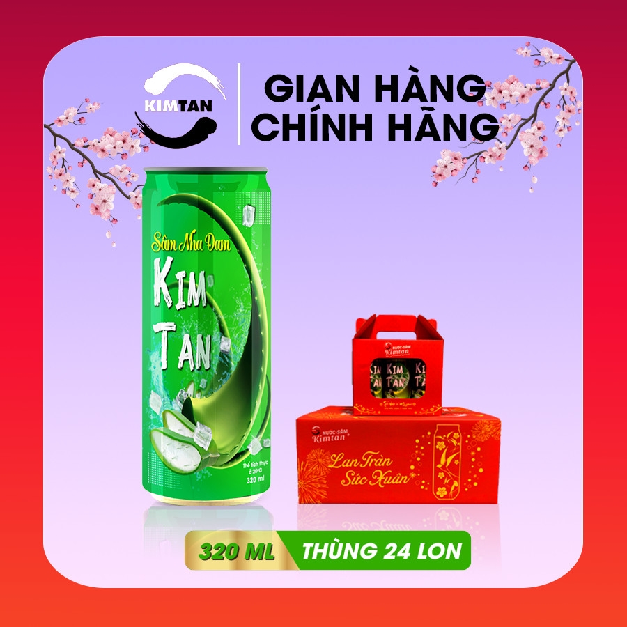 NƯỚC SÂM NHA ĐAM KIMTAN - THÙNG 24 LON- 320ML