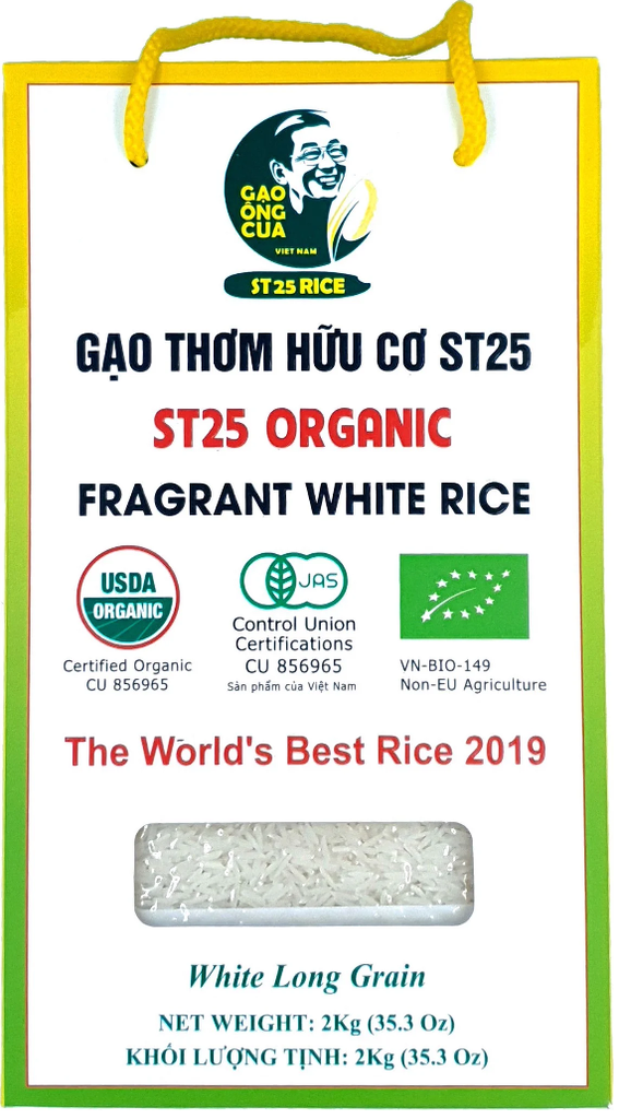 ST25 Vietnam Fragrant Rice (Gạo Thơm Quê Nhà) - 10 Lb Bag - Award-Winning Premium Rice