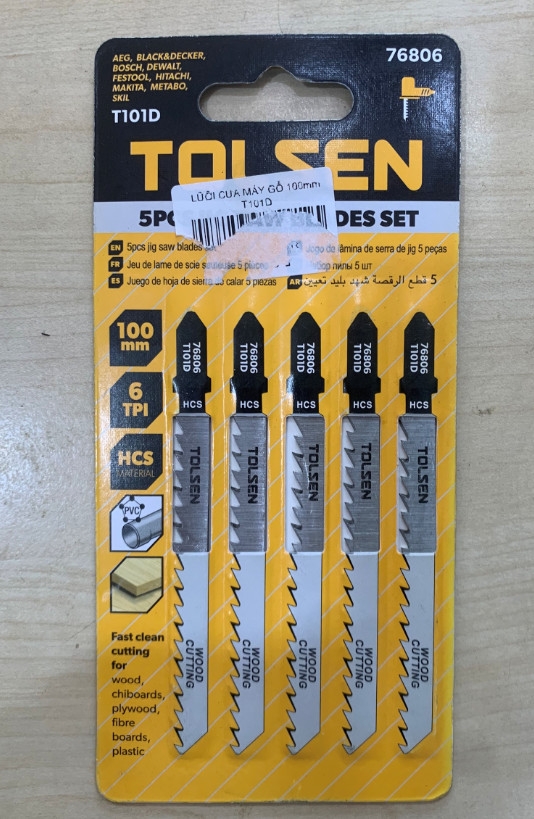LƯỠI CƯA MÁY GỖ 100mm T101D - 76806 Tolsen