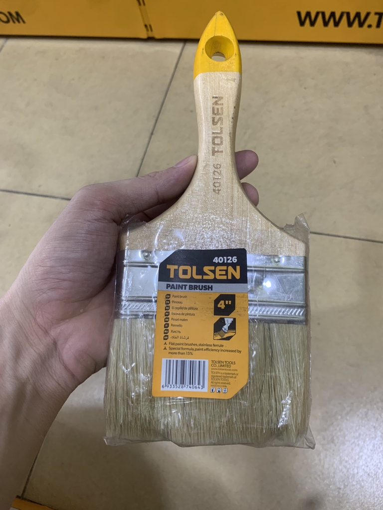 CÂY CỌ SƠN 4'' 17MM - 40136 Tolsen