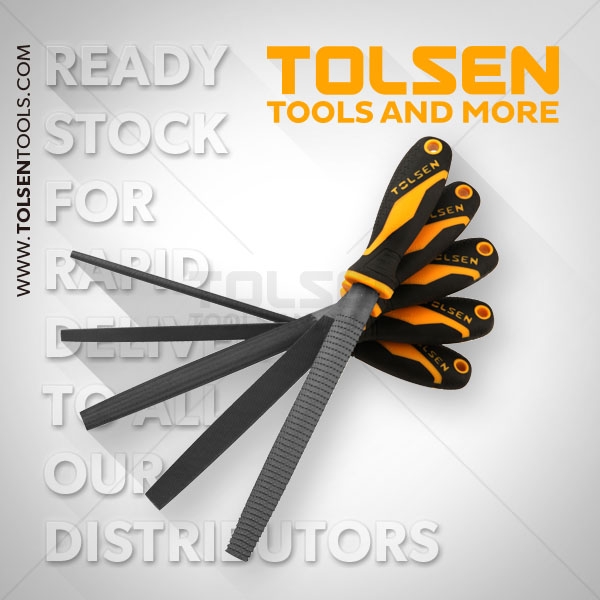 BỘ DŨA THÉP GỖ 5 CÂY 200MM,8'' - 32038 Tolsen