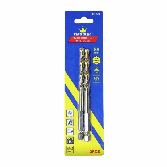 Khoan inox chuôi lục KBY3-060CO KING BLUE
