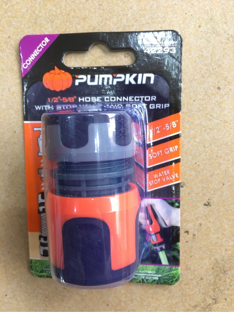 Đầu nối ống cao su van 1 chiều ( 1/2''-5/8'') Pumpkin 42293