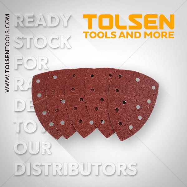 Giấy nhám tam giác 102*151mm 180grit tolsen 77246