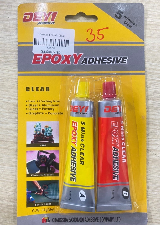 Keo kết dính AB Clear 34g