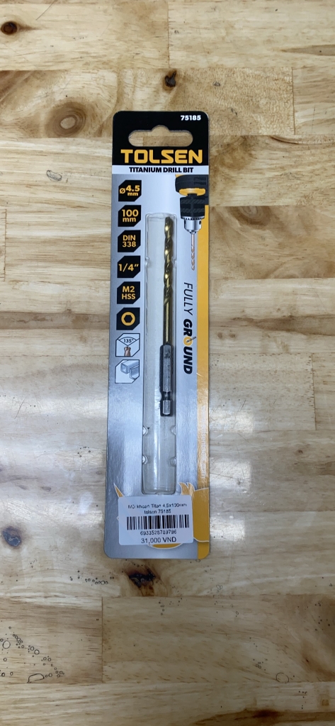 Mũi khoan Titan 4,5x100mm Tolsen - 75185