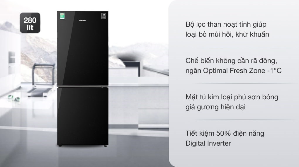 TỦ LẠNH SAMSUNG INVERTER 280 LÍT RB27N4010BY/SV