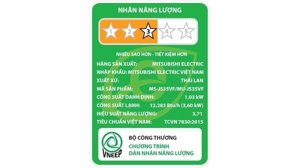 Máy lạnh Mitsubishi Electric 1.5 HP MS-JS35VF