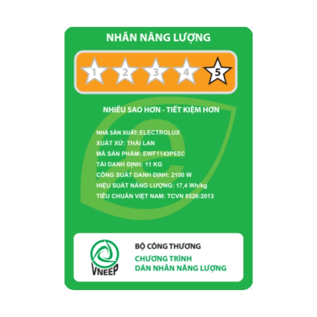 Máy giặt Electrolux UltimateCare 500 Inverter 11 kg EWF1143P5SC Mẫu mới