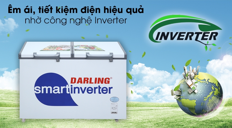 Tủ Đông Mát Inverter 370 Lít DMF-3699WSI-4 [ Cao cấp ]