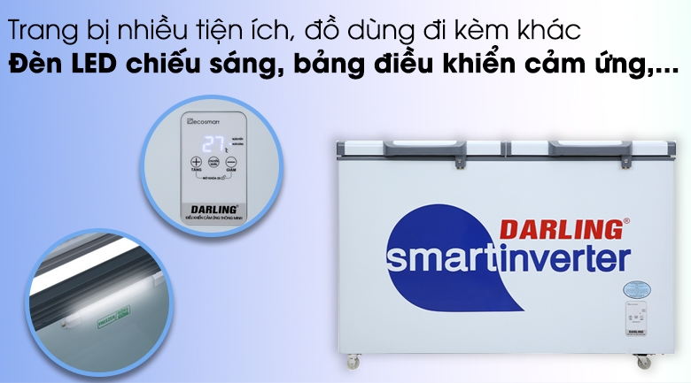Tủ Đông Mát Inverter 370 Lít DMF-3699WSI-4 [ Cao cấp ]
