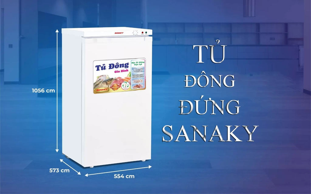 VH-160VD 4 hộc Tủ đá Sanaky 118 lít