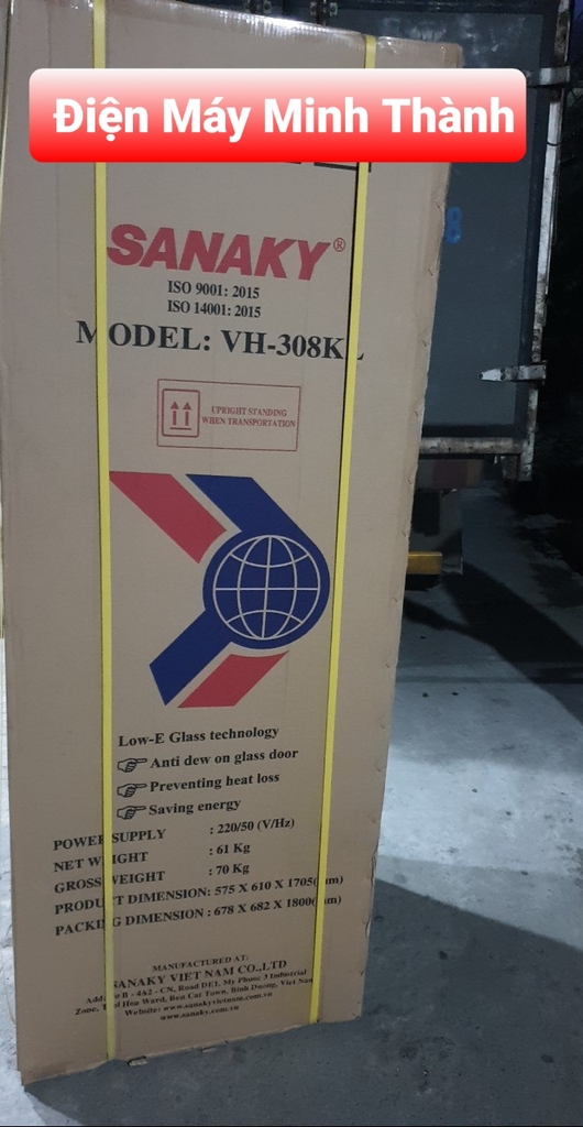 VH-308KL Tủ mát Sanaky 300 lít ( LOW-E)  Giá tại kho