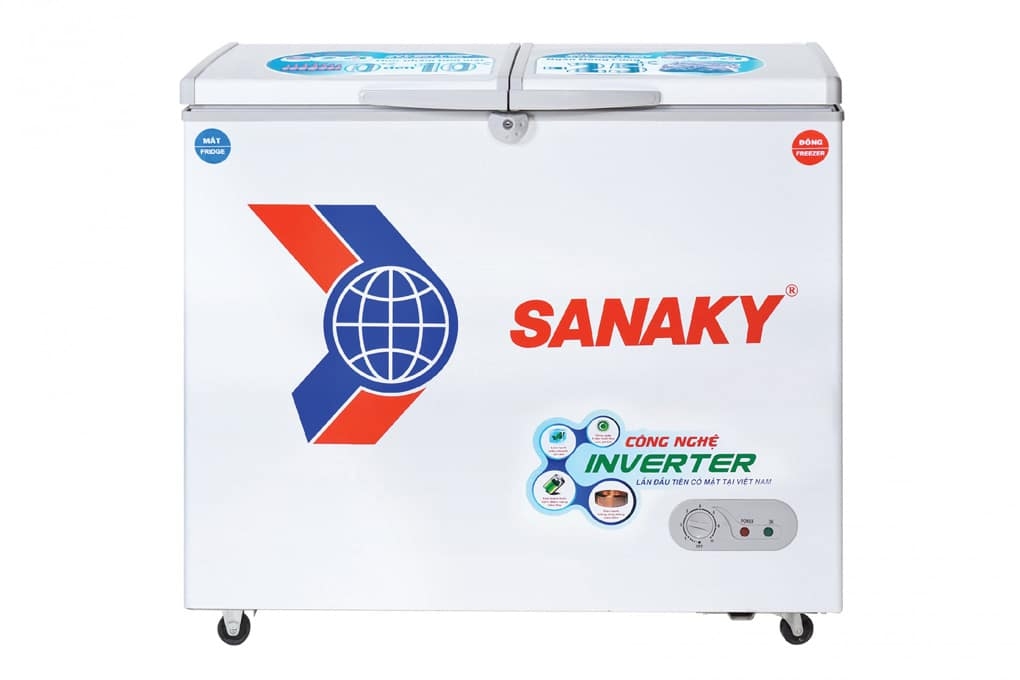 VH-2599W3 Tủ sanaky Inverter 250/195 lít,  2 cánh, 2 ngăn đông mát