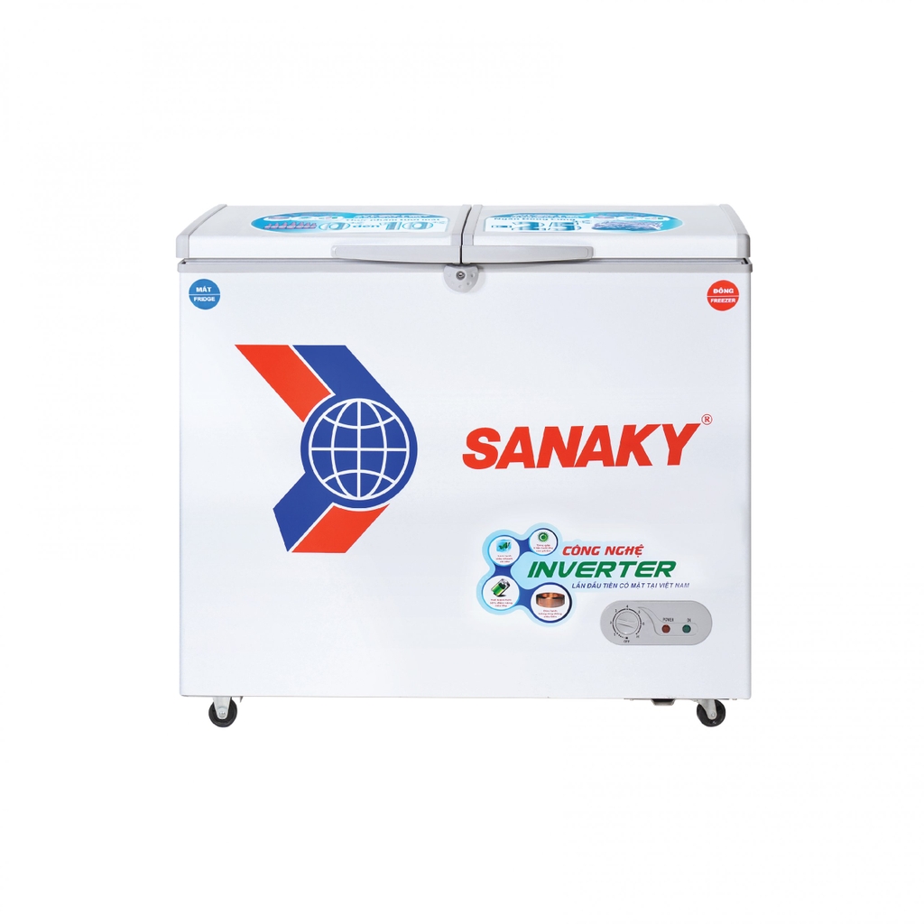 Tủ đông mát Sanaky Inverter VH-2599W3 250/195 lít