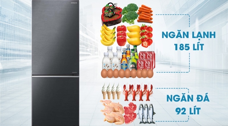 Tủ lạnh Hitachi Inverter 275 lít R-B330PGV8 (BBK) Giá tại kho