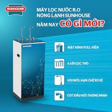 Máy Lọc Nước Sunhouse 9 lõi SHR76211CK - Nóng Lạnh Nguội ( 4 lọc thô)
