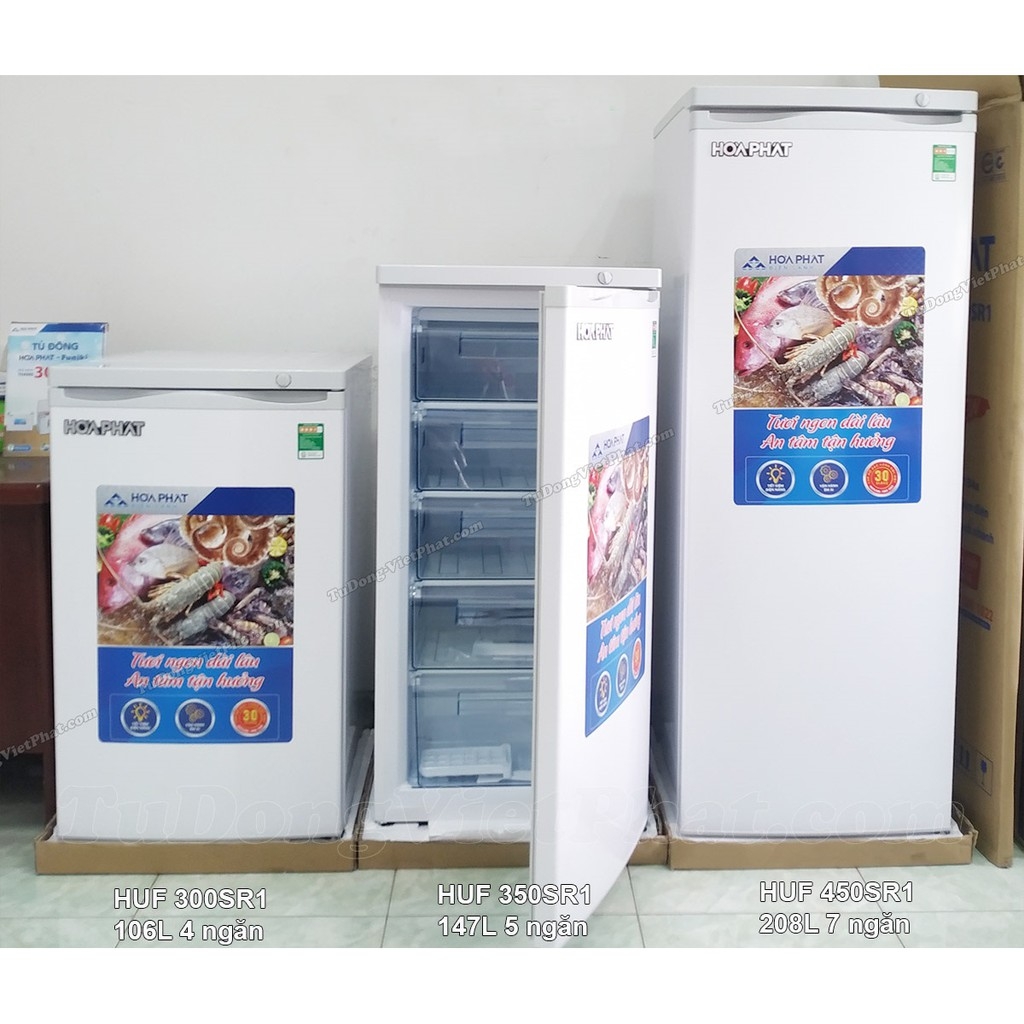 Tủ đông đứng Hòa Phát 147 Lít HUF 350SR1 - giá rẻ  - chính hãng- tại kho