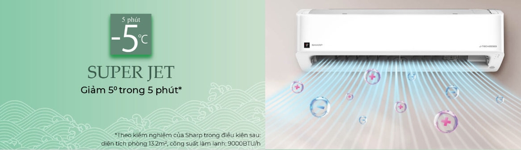 Máy lạnh Sharp Inverter 2 HP AH-XP18CMW  (Dòng cao cấp 2025)