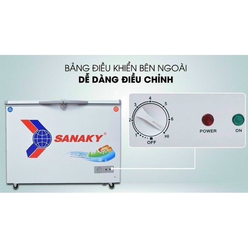 VH-2899W1 Tủ đông mát Sanaky 280/220 lít
