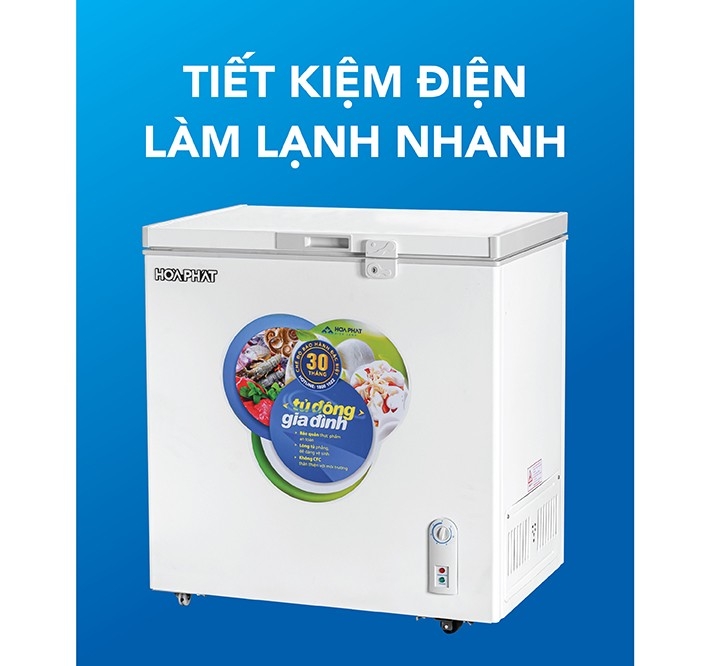 Tủ đông Hòa Phát 162 Lít HCF 336S1N1 giá rẻ  - chính hãng  - tại kho